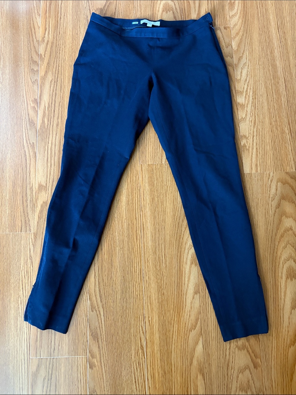 Banana Republic Women’s Navy Sloan Fit Pants with Ankle Zipper Size 0